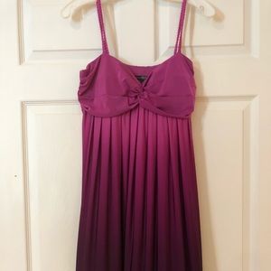 Fuchsia ombré cocktail dress